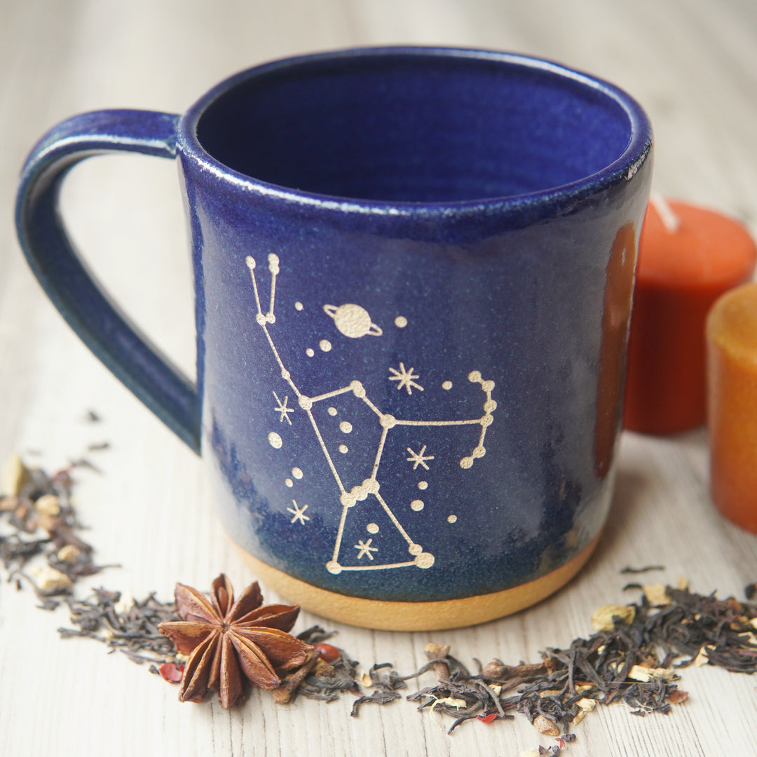 Orion Constellation Mug - space handmade pottery