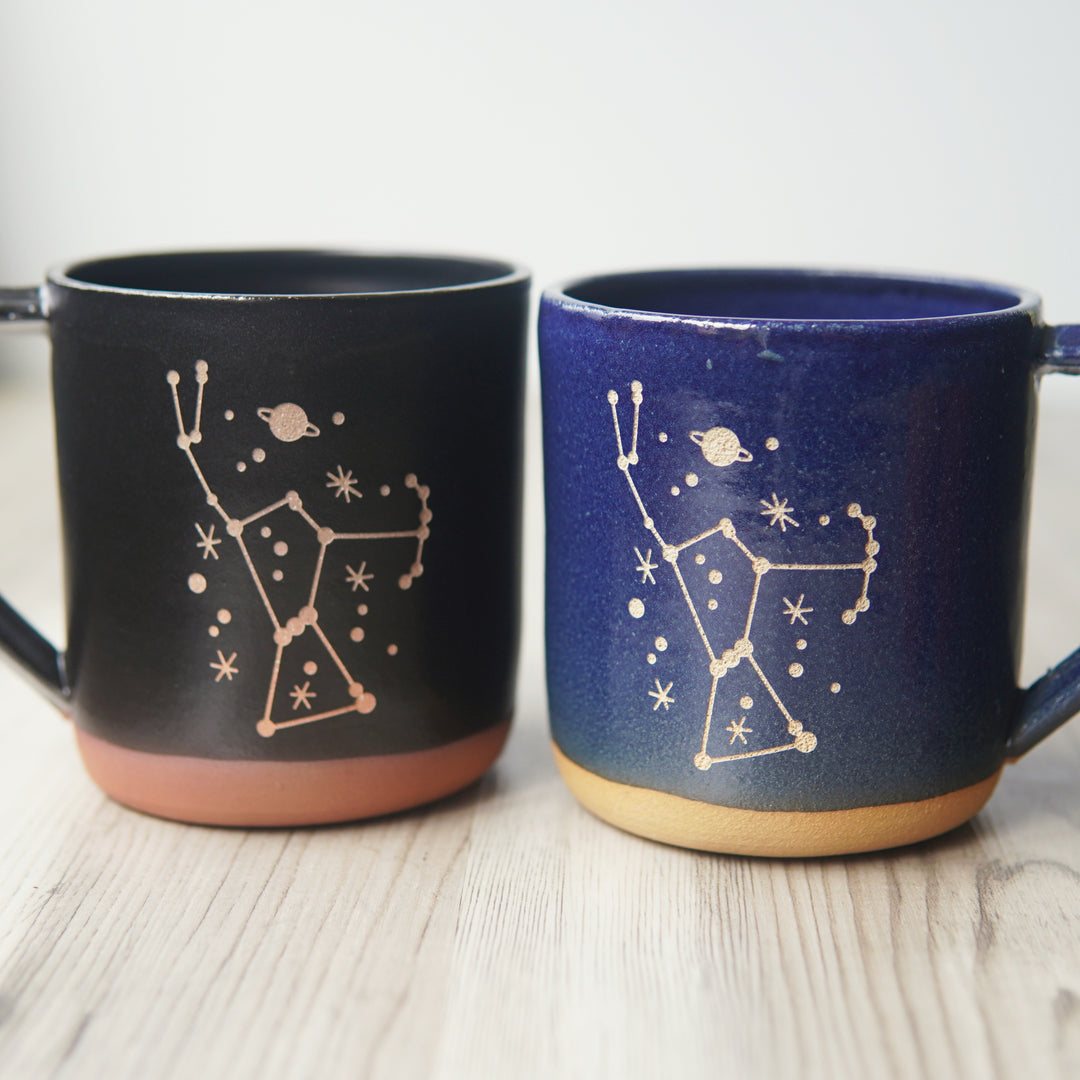 Orion Constellation Mug - space handmade pottery