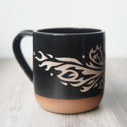 Phoenix Mug, Farmhouse Style Handmade Pottery