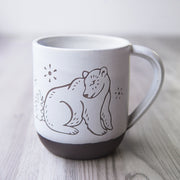 Bear Mug, Farmhouse Style Handmade Pottery