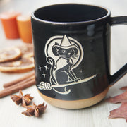 witch cat mug