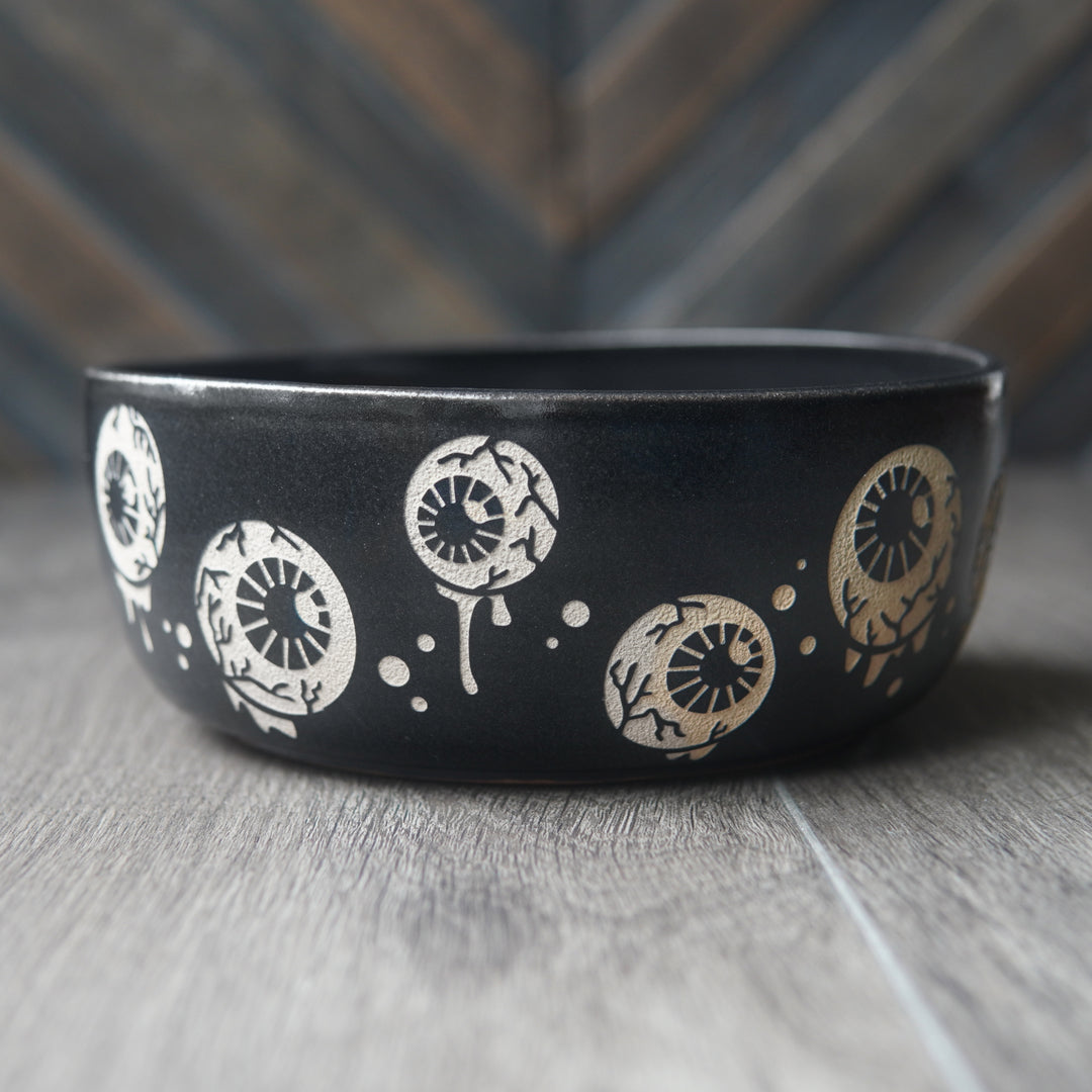 Eyeballs Ramen Bowl, Handmade Pottery