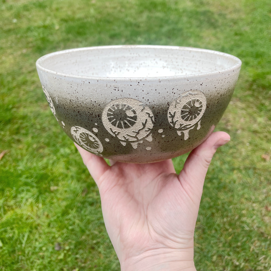 Eyeballs Bowl, Handmade Pottery