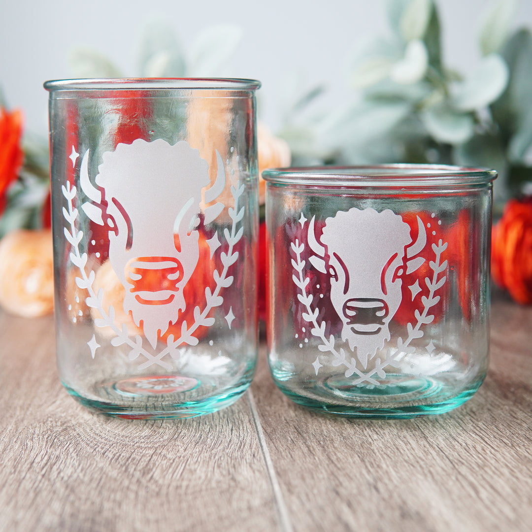 Buffalo Rustic Recycled Glass Tumbler