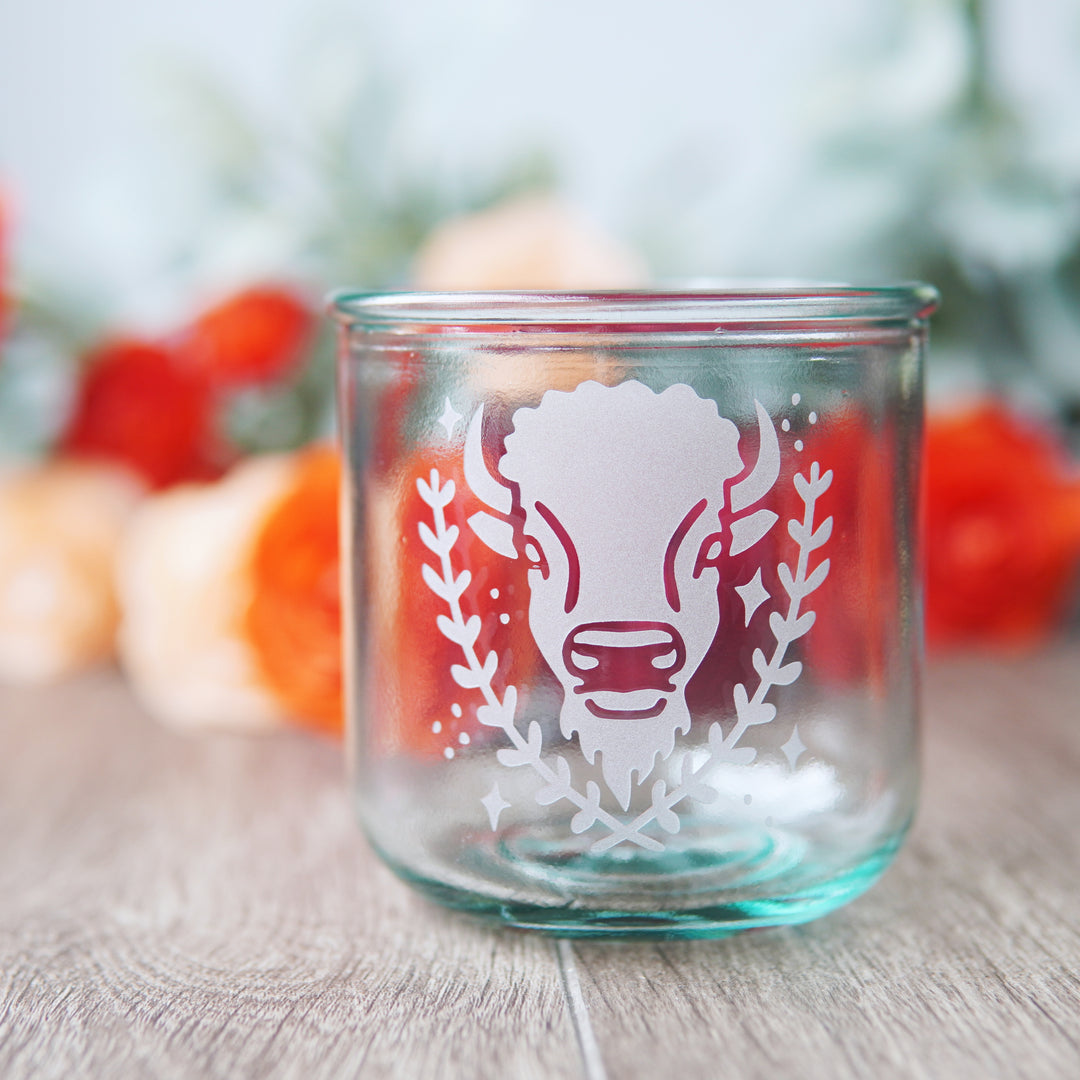 Buffalo Rustic Recycled Glass Tumbler