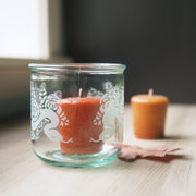 Snakes + Roses Rustic Recycled Glass Tumbler