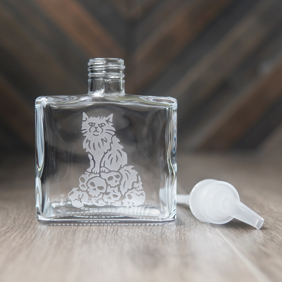 Dungeon Cat Soap Dispenser - Recycled Glass Pump Bottle