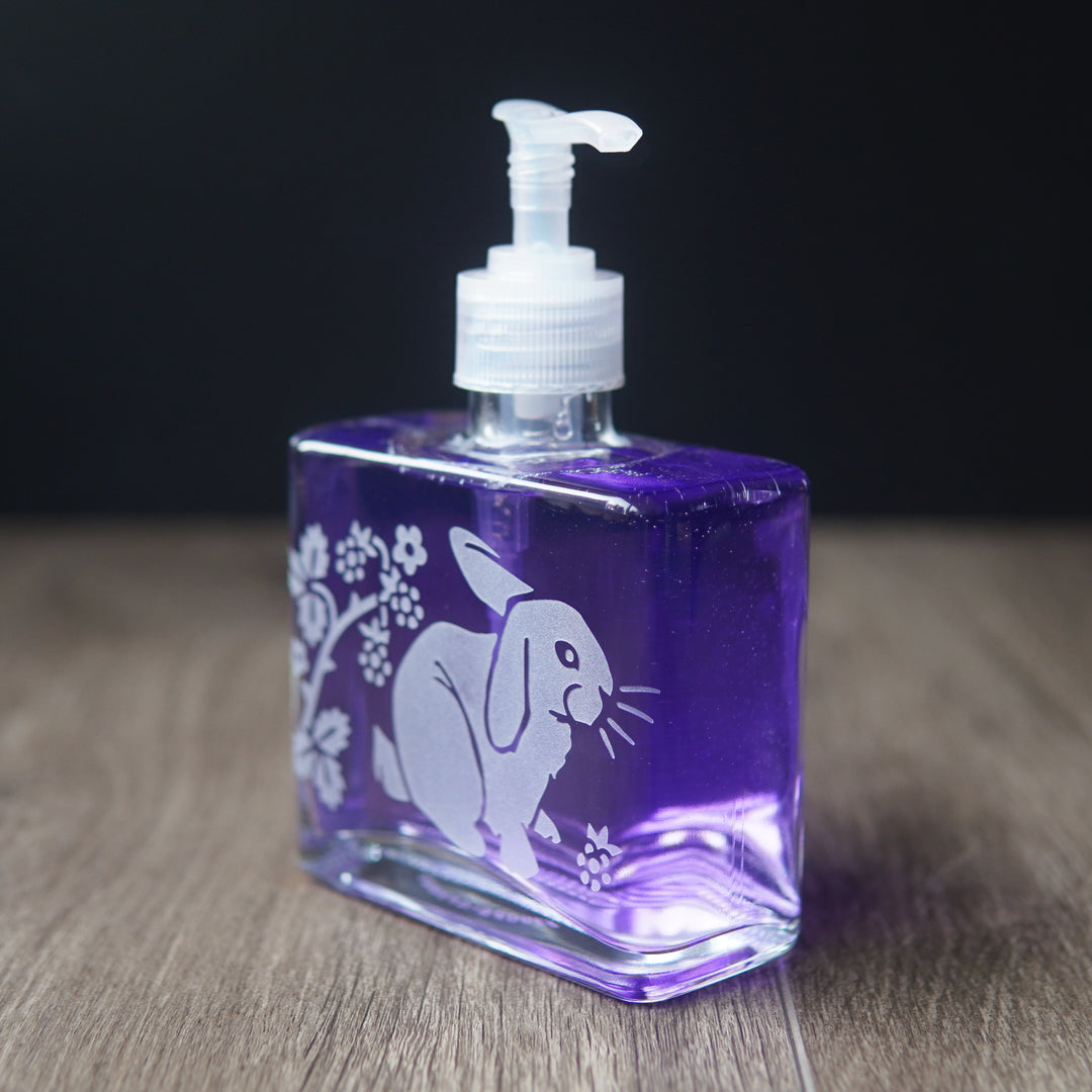 Rabbit Soap Dispenser - Recycled Glass Pump Bottle