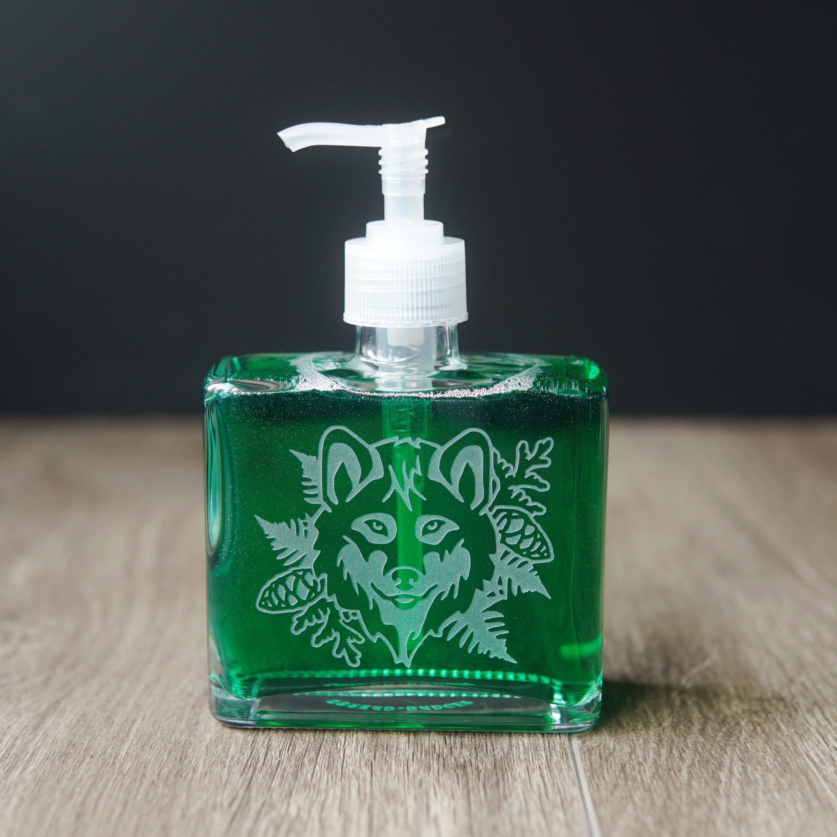 wolf soap dispenser; square pump bottle