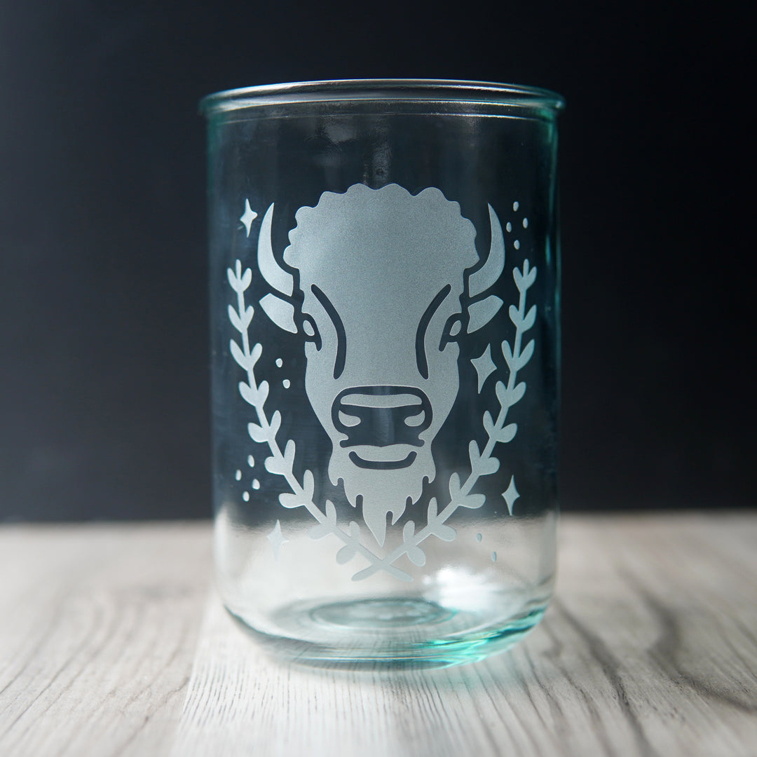 Buffalo Rustic Recycled Glass Tumbler