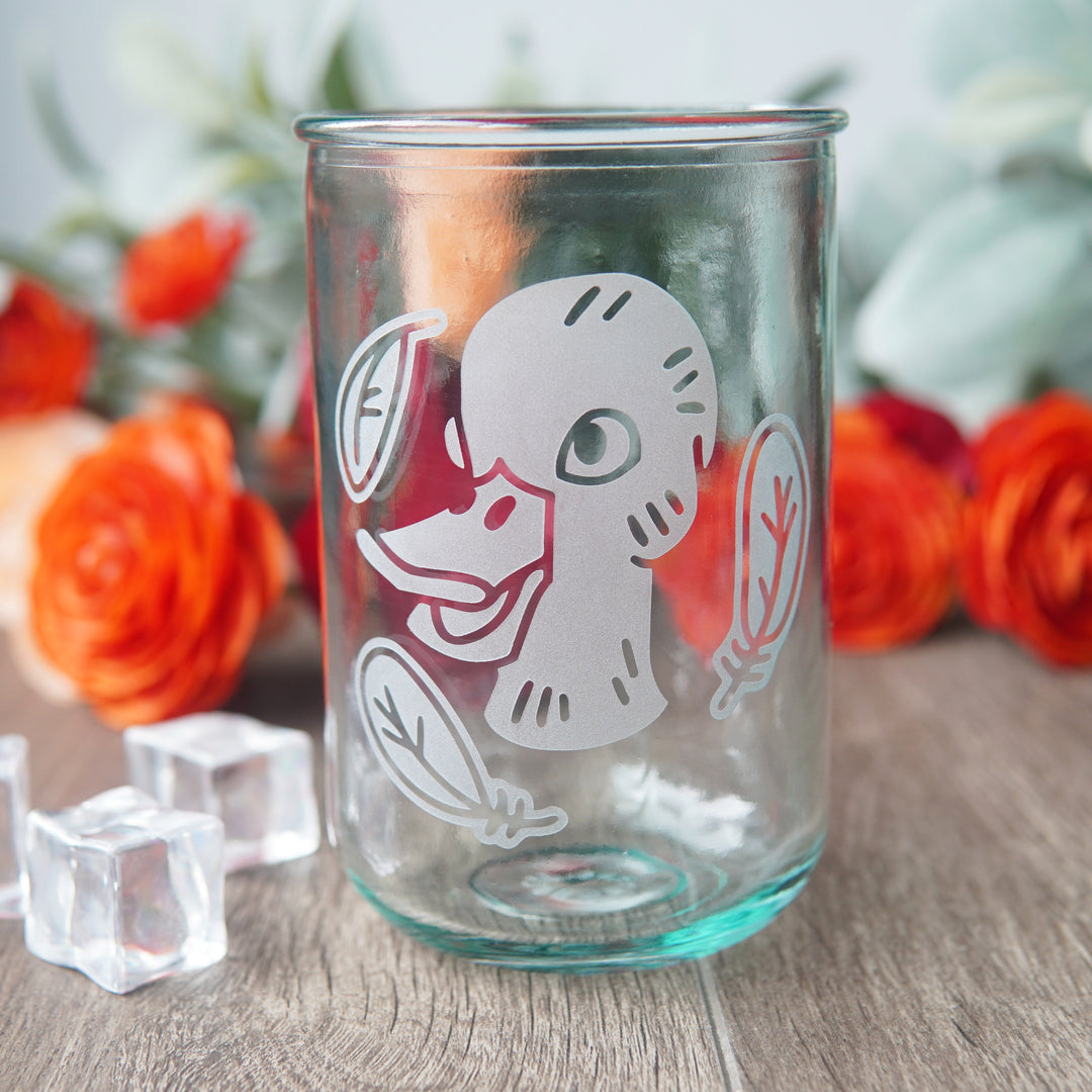 Duck Rustic Recycled Glass Tumbler