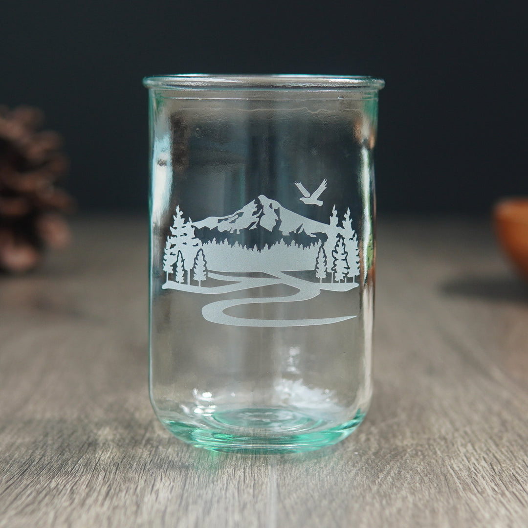 Mt Hood tall glass