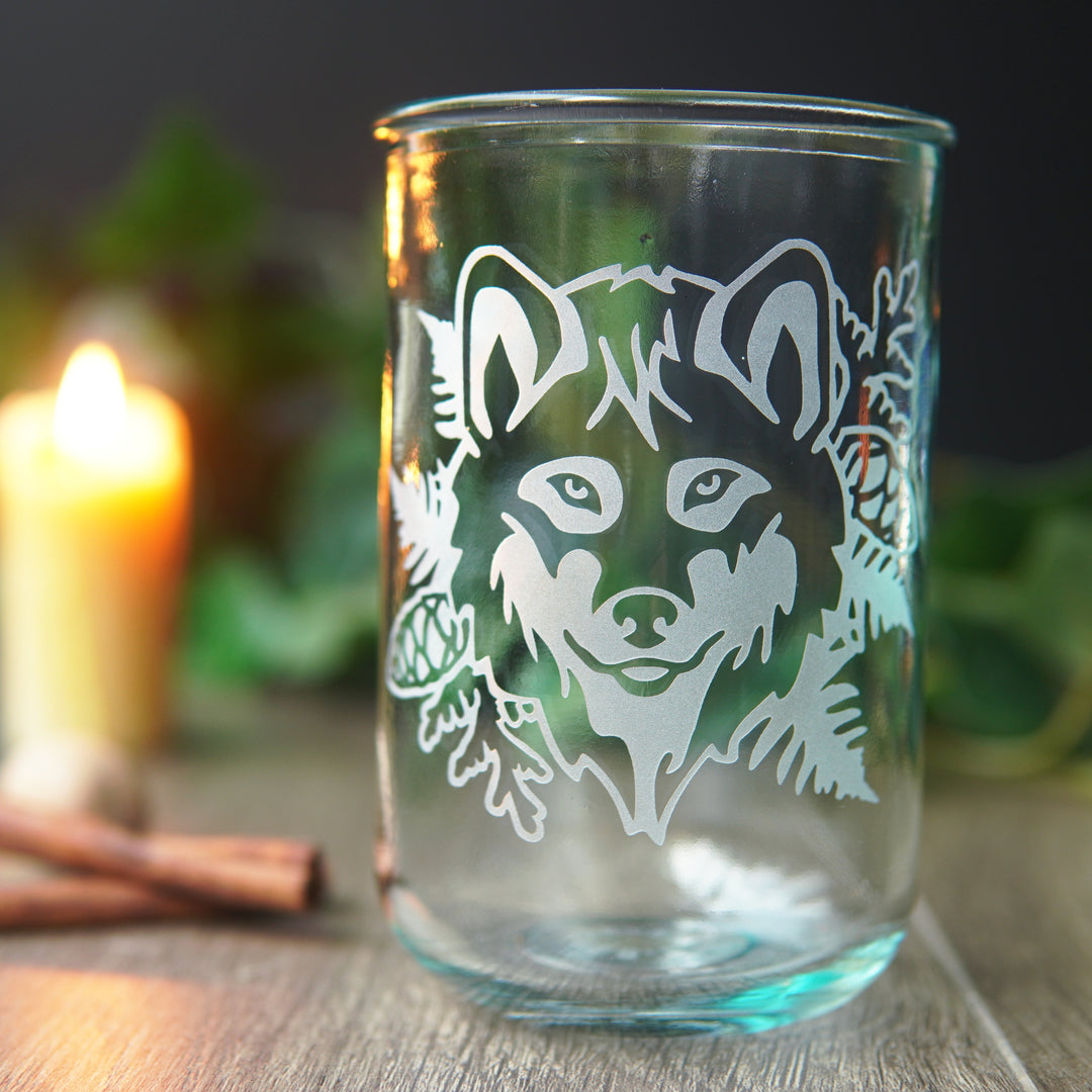 Wolf Rustic Recycled Glass Tumbler