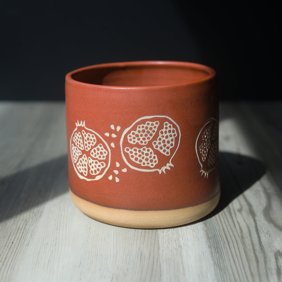 Pomegranates Kitchen Utensil Holder - Paprika