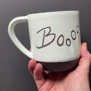 ghost booty farmhouse mug engraving close up