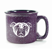 Purple Pug camp mug by Bread and Badger
