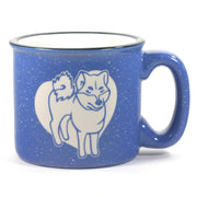 Shiba Inu mug, camp ocean blue
