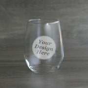 Wine Glass, Etched-to-Order glassware with any stock design