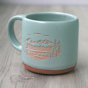 Mountain Mug - Forest Style Handmade Pottery