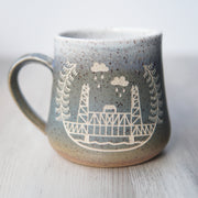 Portland Bridges Mug - Introvert Collection Handmade Pottery