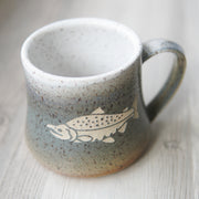Salmon Mug - Introvert Collection Handmade Fish Pottery