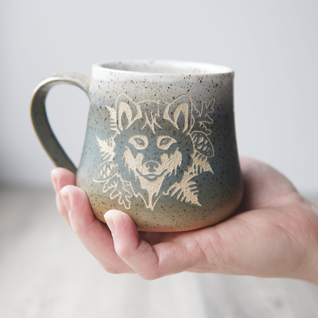 Wolf Mug - Introvert Collection Handmade Pottery