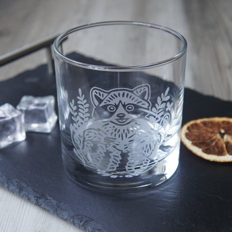 Raccoon Cocktail Glass