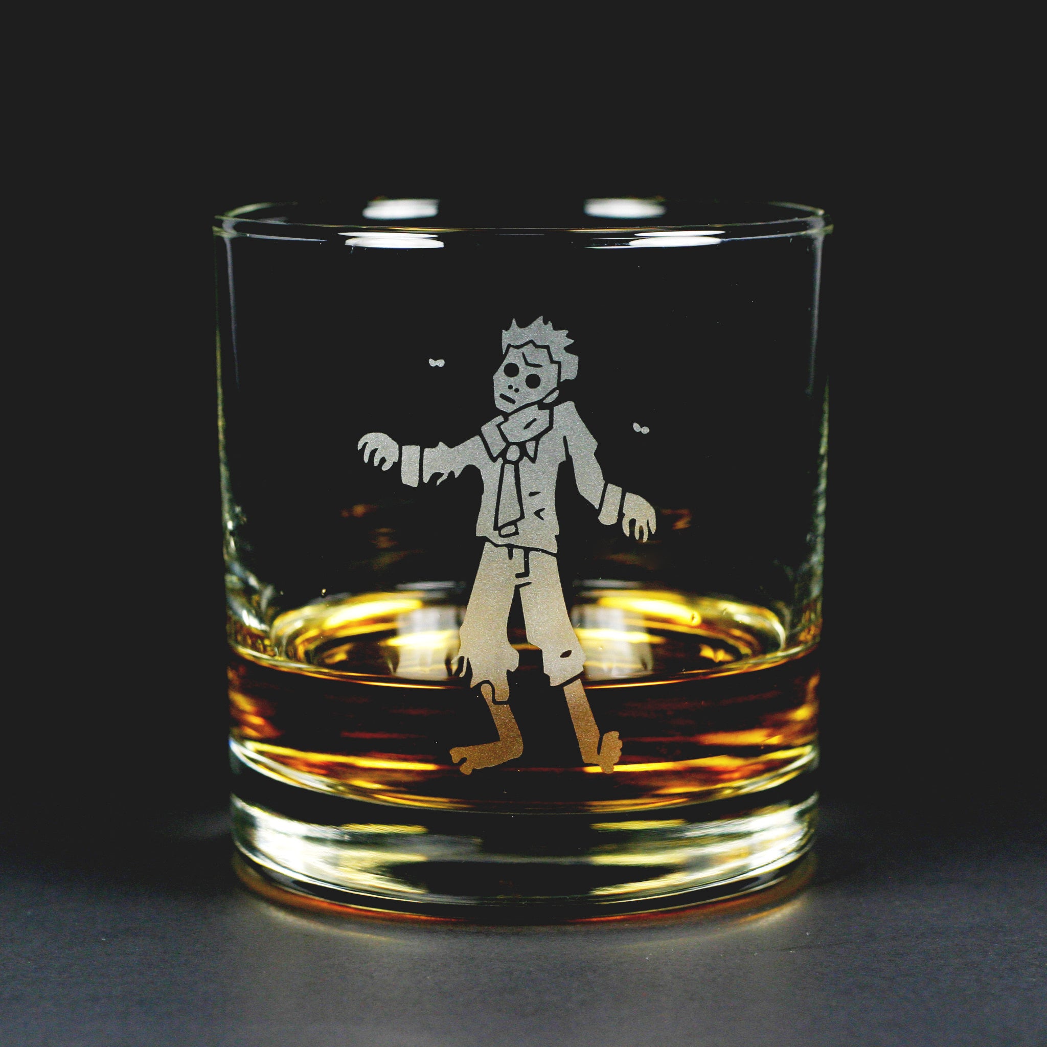 Zombie Apocalypse lowball glass