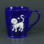 Astronaut Cat Mug - Engraved Ceramic
