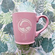 Tropical Flamingo mug by Bread and Badger