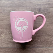Pink Flamingo mug by Bread and Badger