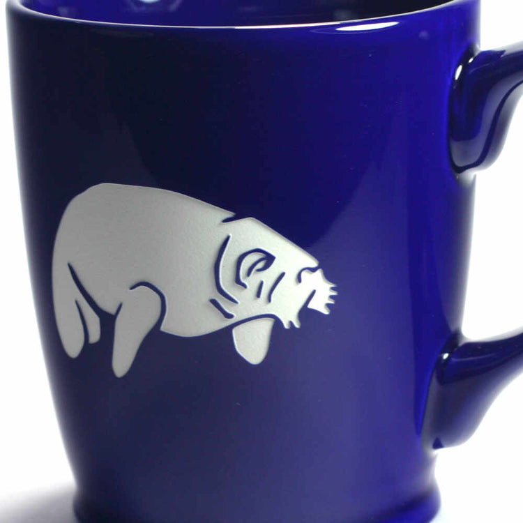 Standard Navy Blue manatee mug by Bread and Badger