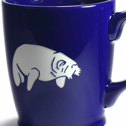 Standard Navy Blue manatee mug by Bread and Badger