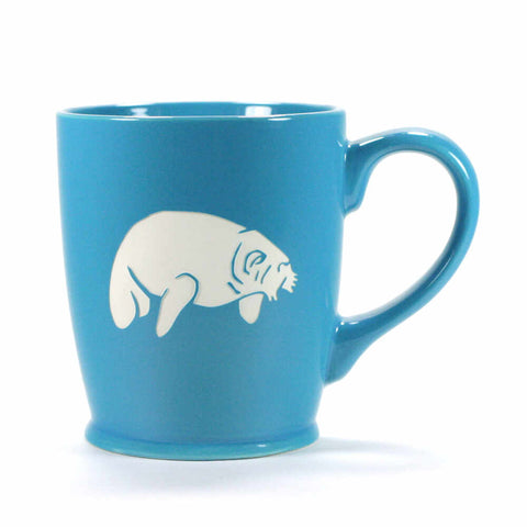 Standard Sky Blue manatee mug by Bread and Badger