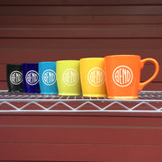 custom logo mugs by Bread and Badger