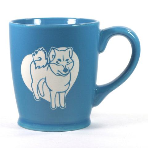 Shiba Inu mug, standard sky blue