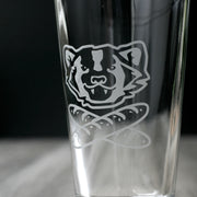 Bread and Badger Baguette pint glass
