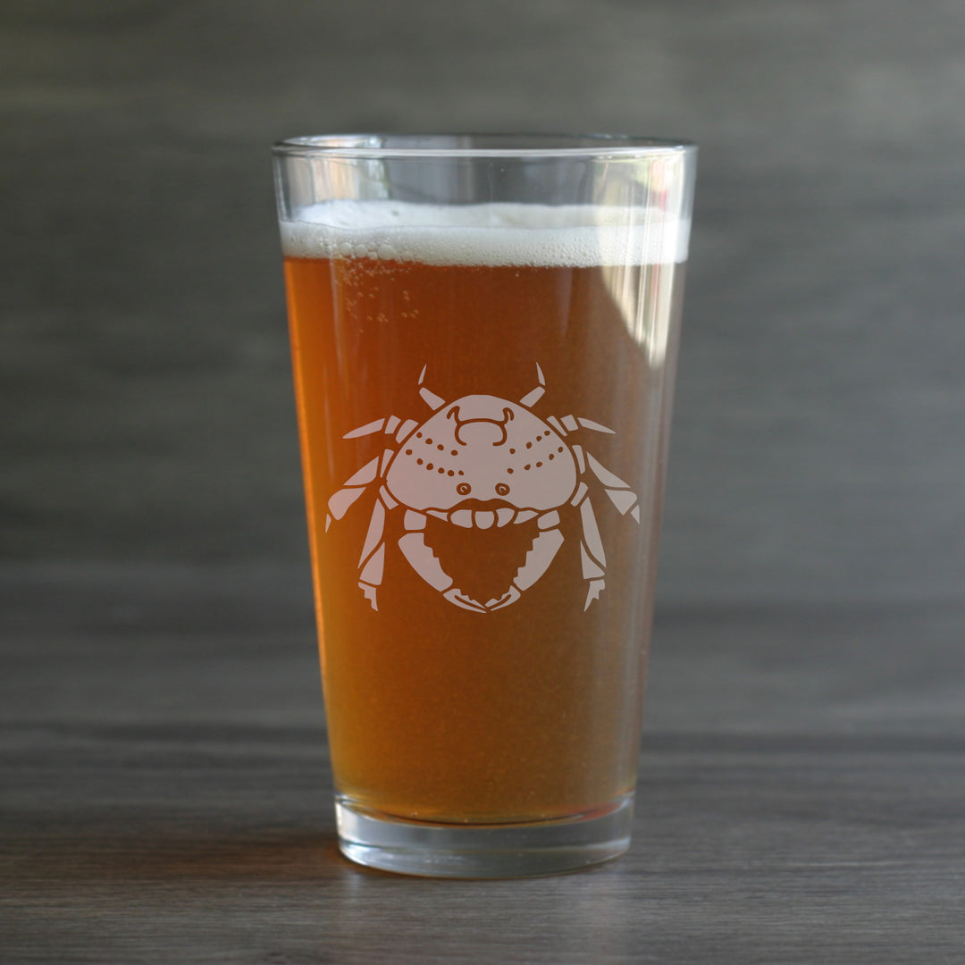 Dungeness Crab beer glass by Bread and Badger