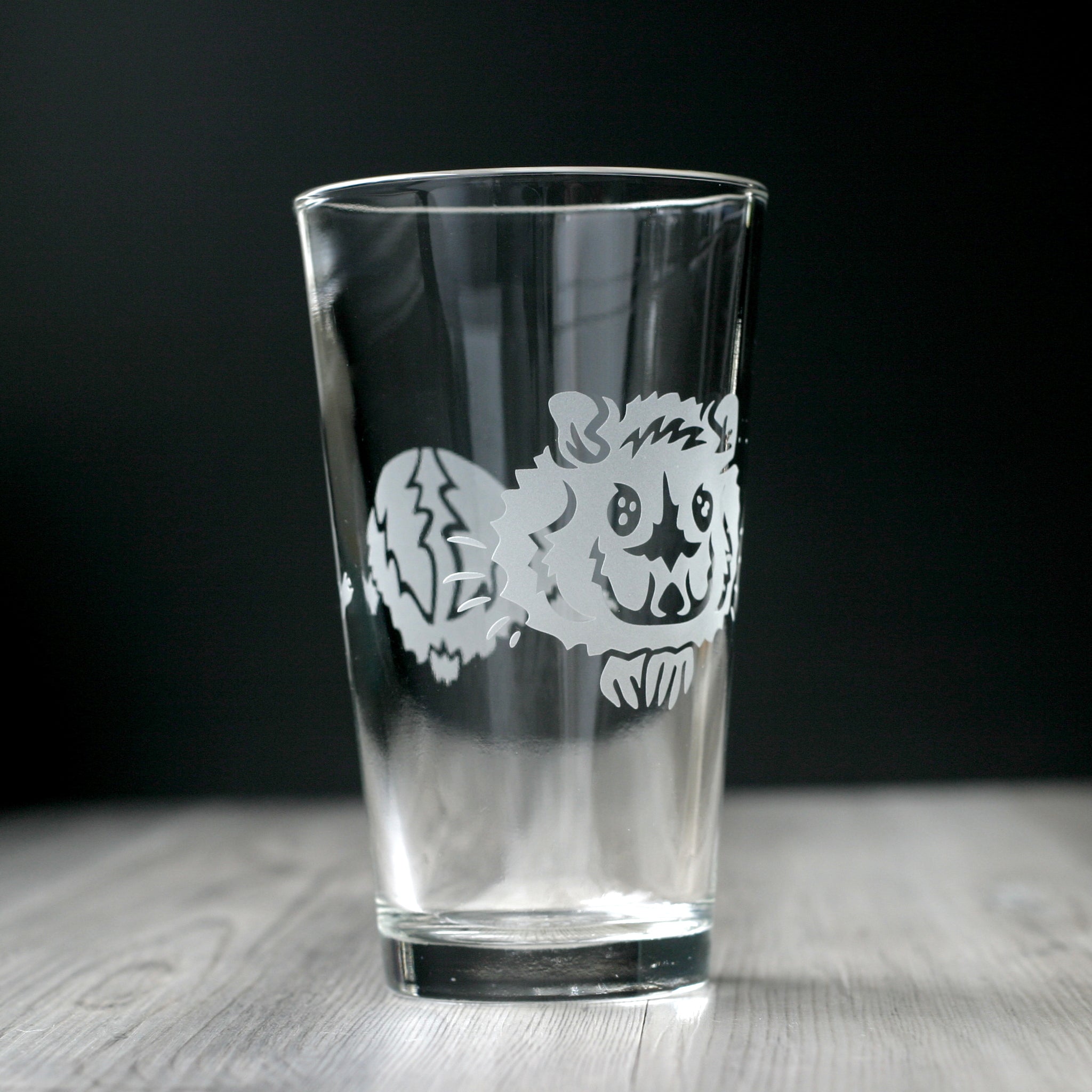 Dwarf Hamster etched pint glass