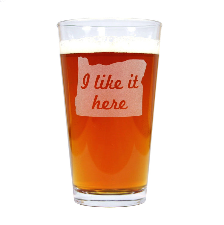 Custom state pint glasses