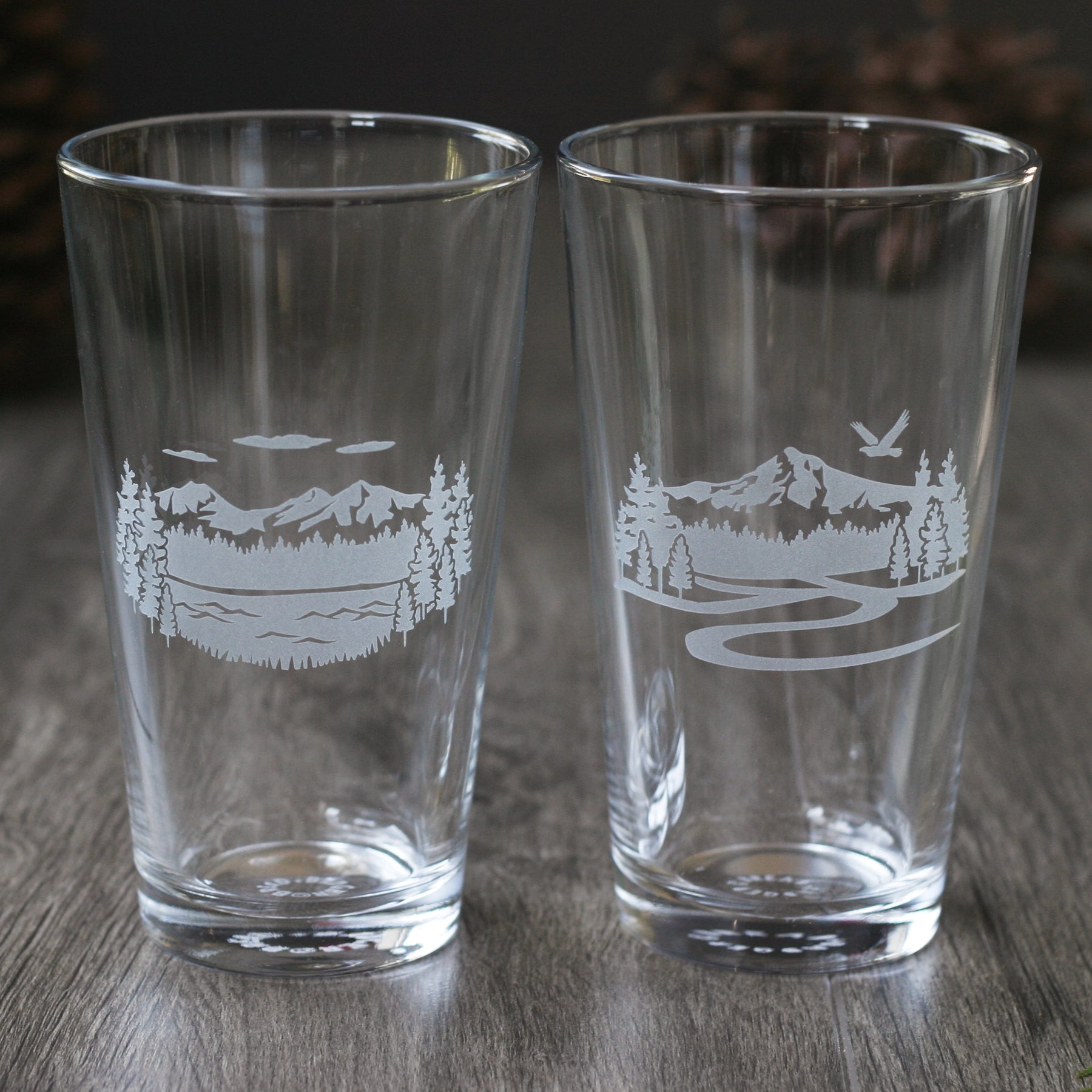 Mountain Pint Glass – MadeHere