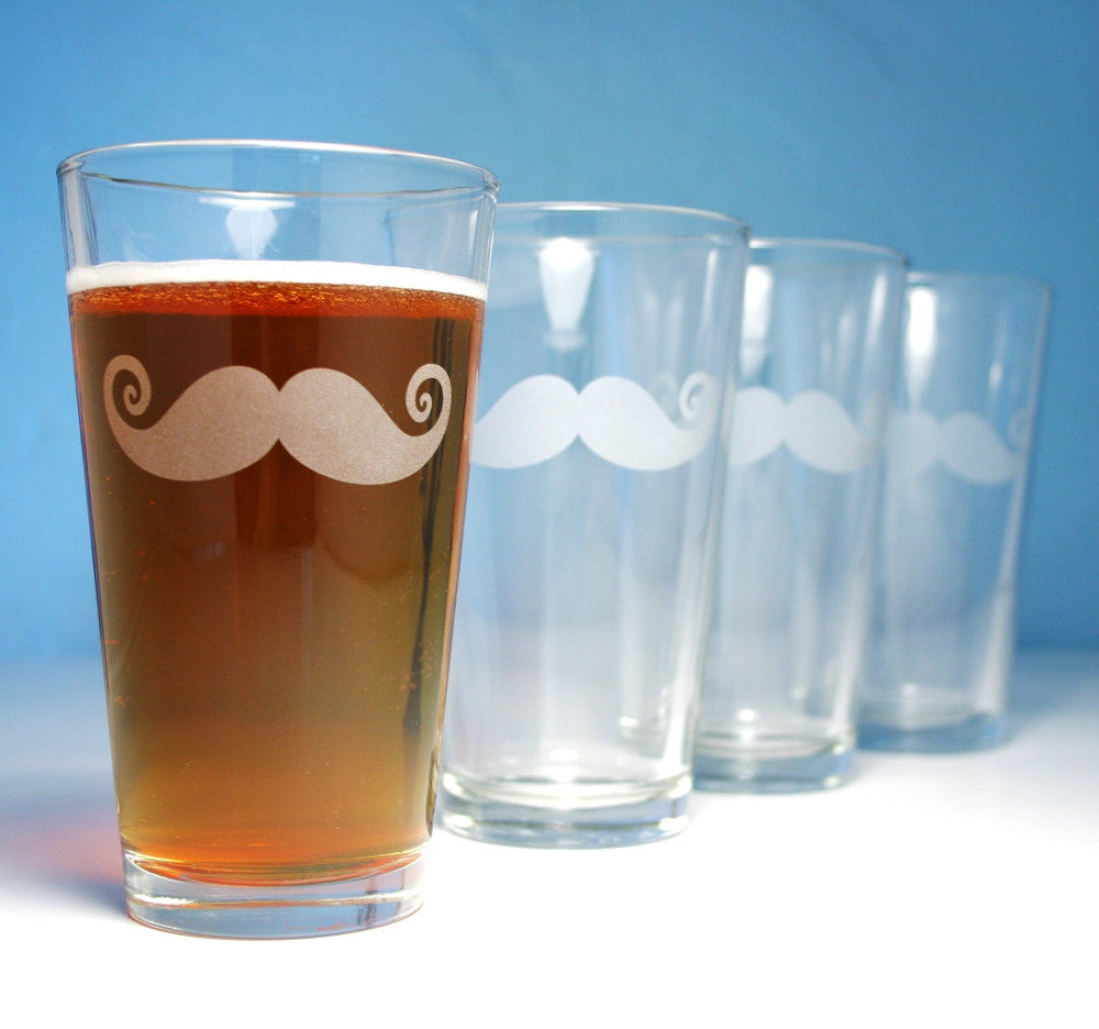 Mustache Pint Glass (Retired)