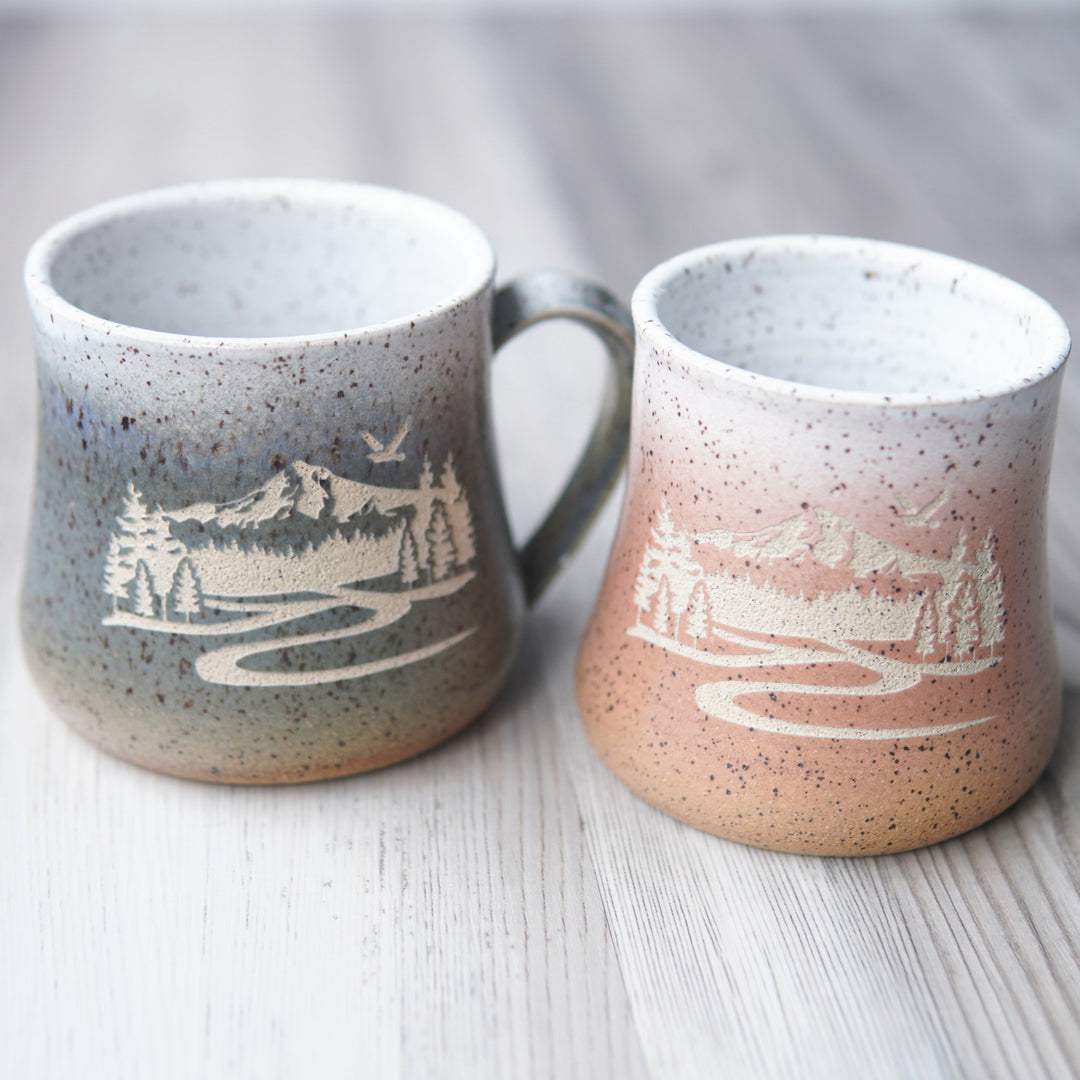 Mt. Hood Tumbler - Introvert Collection Handmade Pottery