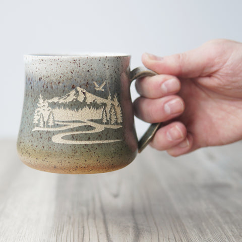 Mt. Hood Mug - Introvert Collection Handmade Pottery