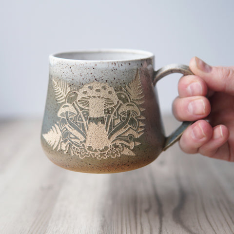 Mushroom Mug - Introvert Collection Handmade Pottery
