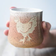 Chicken Tumbler - Introvert Collection Handmade Pottery