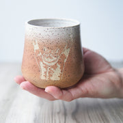 Stretching Cat Tumbler - Introvert Collection Handmade Pottery