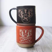 Bread and Badger mugs in Black and Paprika Red