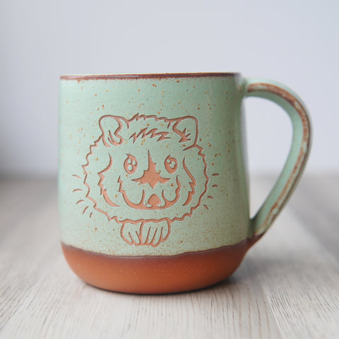 Hamster Mug, Farmhouse Style Handmade Pottery