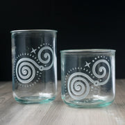meditation aid tactile tumblers made from recycled glass